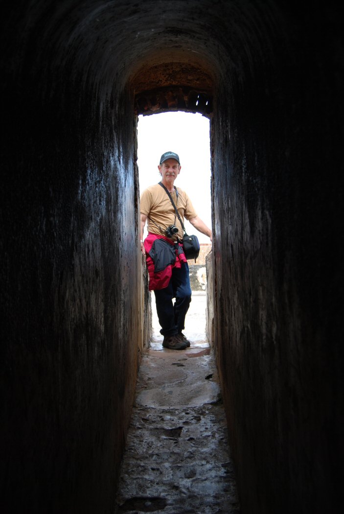 Rodney in lookout post, Fort Morro, P.R.