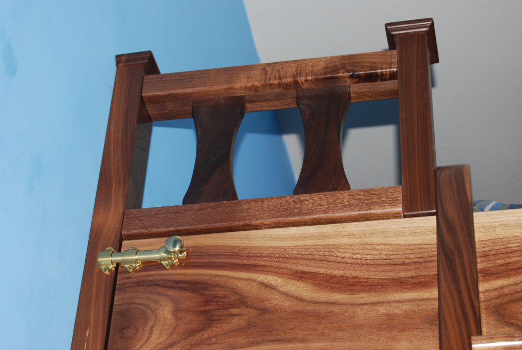 Detail of Walnut Bunk Bed
